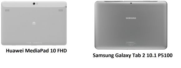 Samsung Galaxy Tab 2 10.1 P5100 против Huawei MediaPad 10 FHD