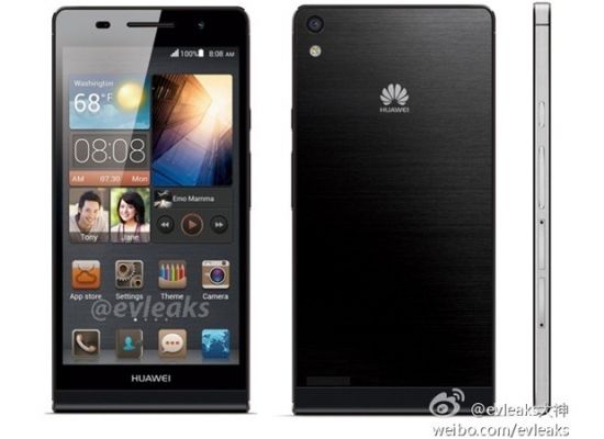 Huawei Ascend P6 представлен официально: самый тонкий смартфон