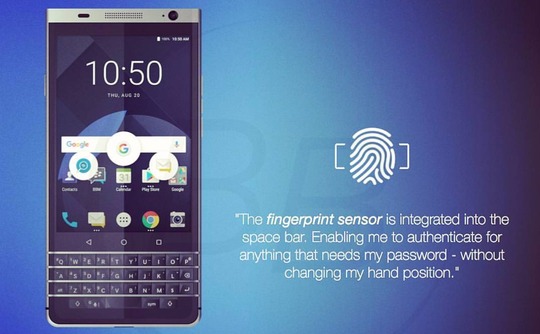 BlackBerry выпустит DTEK70 с QWERTY-клавиатурой в 2017 году