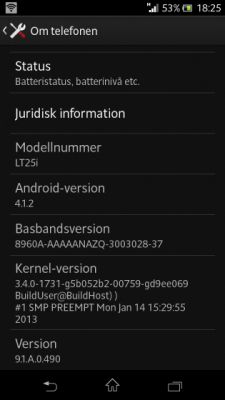 Sony Xperia T и V начинают обновлять до Android 4.1 Jelly Bean
