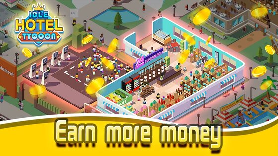 Idle Hotel Tycoon 1.4.2. Скриншот 2