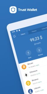 Trust Wallet 26.29.5. Скриншот 1