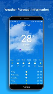 Погода Neffos 9.0. Скриншот 1