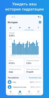 WaterMinder – отслеживание воды 5.6.5. Скриншот 2