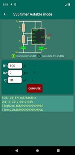 Калькулятор для электронных схем 1.38. Скриншот 5