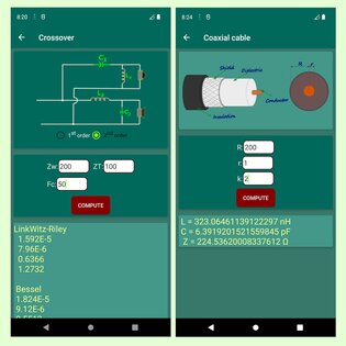 Калькулятор для электронных схем 1.38. Скриншот 7
