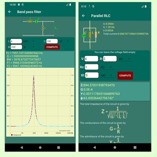 Калькулятор для электронных схем 1.38. Скриншот 8