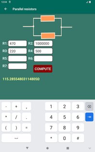 Калькулятор для электронных схем 1.38. Скриншот 15