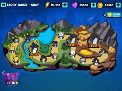Stickman Shinobi Fighting 7.3. Скриншот 9