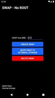 SWAP – No ROOT 4.9.0. Скриншот 1