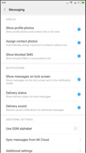 Xiaomi Сообщения 17.0.3.4-gl. Скриншот 1