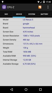 CPU-Z 1.59. Скриншот 2