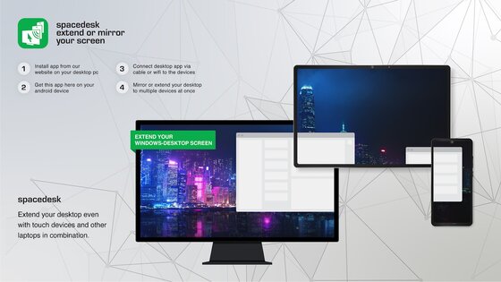 spacedesk – дополнительный экран 2.1.37. Скриншот 5