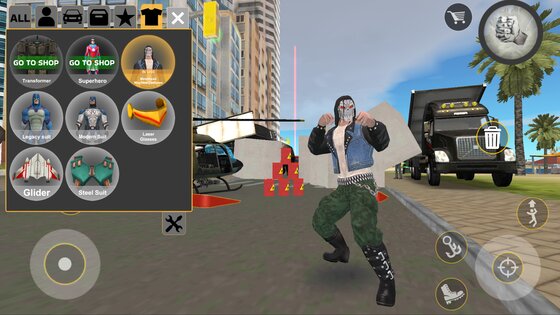 Rope Hero: Cheatground MOD 1.0.1. Скриншот 10