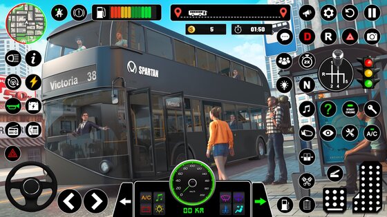 Bus Simulator 3D Bus Games 4.0.3. Скриншот 11