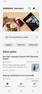 Samsung Members 5.8.01.5. Скриншот 1