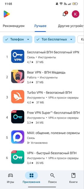 Отечественный мессенджер MAX распробовали! Он в ТОП-10 российского Google Play