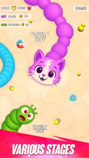 Worms Clash - Snake Games 1.9. Скриншот 1