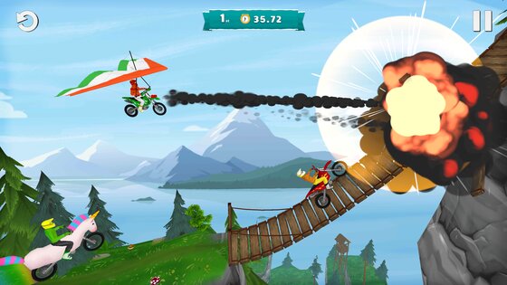 Airborne Motocross 1.8.0. Скриншот 11