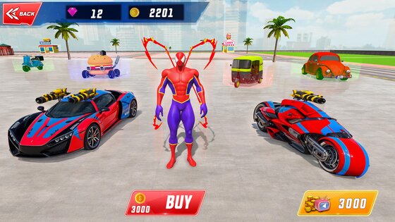 Spider Robot Hero Car 1.44. Скриншот 10