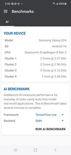 Geekbench AI 1.6.1. Скриншот 1