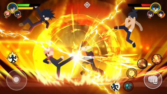 Stickman Cursed Fight 3v3 2.43. Скриншот 3