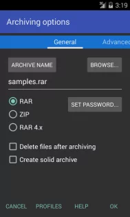 RAR for Android 7.23.133. Скриншот 2