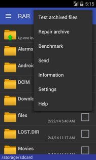 RAR for Android 7.23.133. Скриншот 7