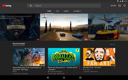 YouTube Гейминг 2.10.7.6. Скриншот 8