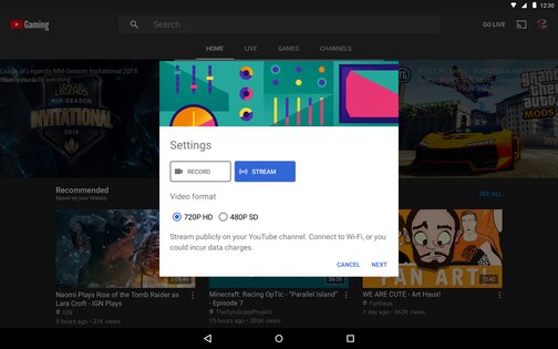 YouTube Гейминг 2.10.7.6. Скриншот 9
