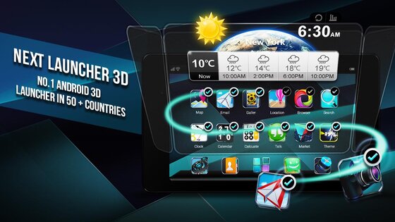 Next Launcher 3D Shell Lite 3.7.6.1. Скриншот 1