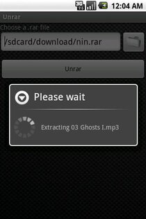 Unrar Free 2.3.2. Скриншот 2