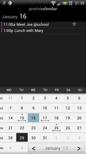 GeminiCalendar 2.13. Скриншот 2