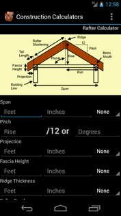 Construction Calculators 7.58. Скриншот 2