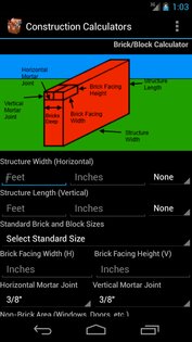 Construction Calculators 7.58. Скриншот 8