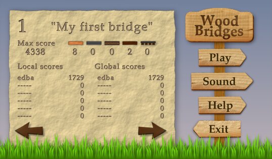 Wood Bridges Free 1.13.0. Скриншот 5