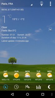 3D flip clock & weather 9.06.0. Скриншот 2