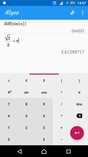 Графический калькулятор Algeo 2.48. Скриншот 2
