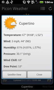 Picon Weather 3.0. Скриншот 2
