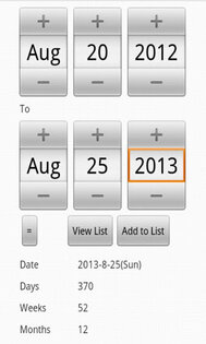 Date Calculator 2.0. Скриншот 2