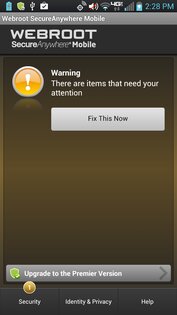 Webroot SecureAnywhere Mobile 5.7.0. Скриншот 4
