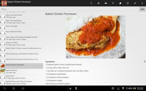 Food Planner 5.2.2.1. Скриншот 9