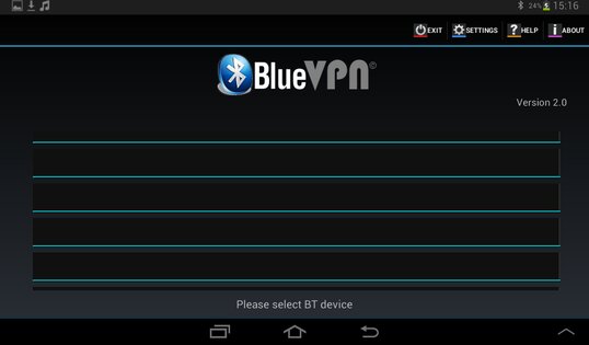 BlueVPN 2.6. Скриншот 2