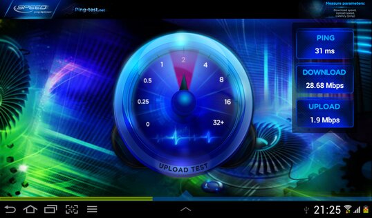 Internet Speed Test 4.4.0.0. Скриншот 5