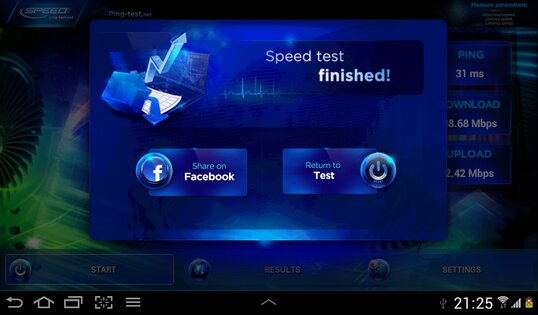 Internet Speed Test 4.4.0.0. Скриншот 6