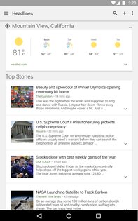 Google Новости и погода 3.5.3. Скриншот 8