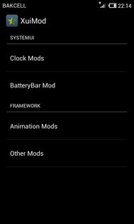 XuiMod 2.3.1. Скриншот 1