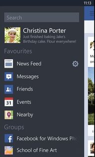 Facebook* Beta. Скриншот 3