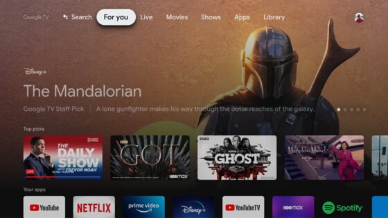 Google TV Home 1.0.775915464. Скриншот 1