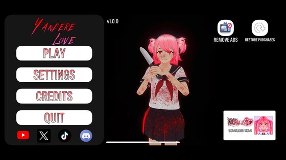 Yandere Love 2.0.0. Скриншот 6